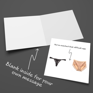 Funny Birthday Card for wife, girl friend, female, girlfriend, Mum, Aunty - humorous amusing - 30th 40th 50th Birthday