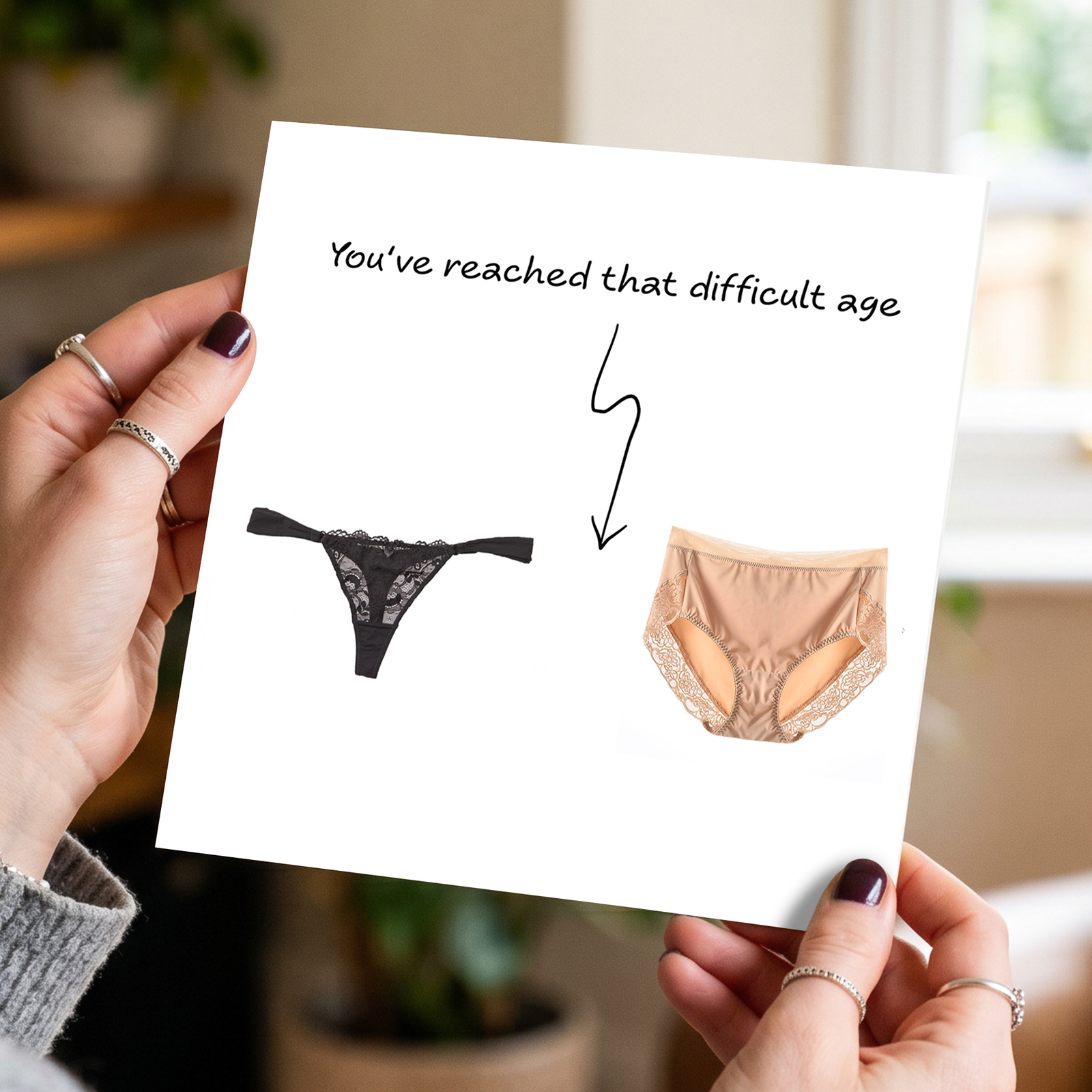 Funny Birthday Card for wife, girl friend, female, girlfriend, Mum, Aunty - humorous amusing - 30th 40th 50th Birthday