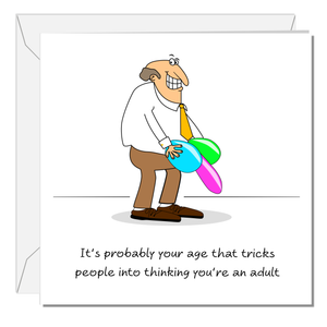 Funny 30th 40th 50th Birthday Card - Amusing Humorous Rude Cheeky - thirtieth fortieth fiftieth  old aged