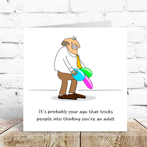 Funny 30th 40th 50th Birthday Card - Amusing Humorous Rude Cheeky - thirtieth fortieth fiftieth  old aged