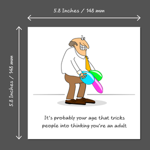 Funny 30th 40th 50th Birthday Card - Amusing Humorous Rude Cheeky - thirtieth fortieth fiftieth  old aged