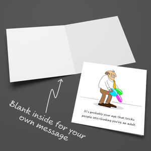 Funny 30th 40th 50th Birthday Card - Amusing Humorous Rude Cheeky - thirtieth fortieth fiftieth  old aged
