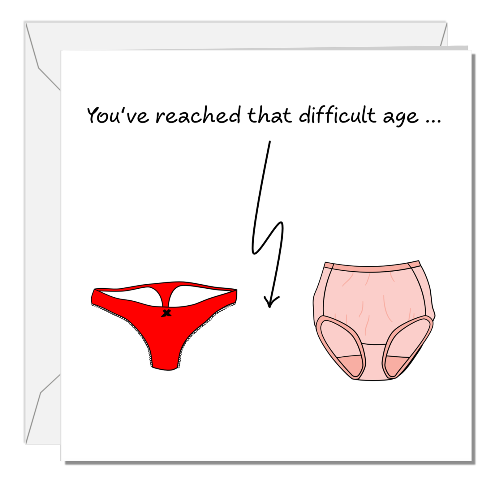 Funny Birthday Card for wife, girl friend, female, girlfriend, Mum, Aunty - humorous amusing - 30th 40th 50th Birthday