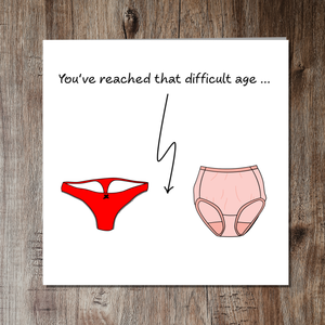 Funny Birthday Card for wife, girl friend, female, girlfriend, Mum, Aunty - humorous amusing - 30th 40th 50th Birthday
