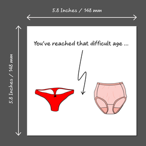 Funny Birthday Card for wife, girl friend, female, girlfriend, Mum, Aunty - humorous amusing - 30th 40th 50th Birthday