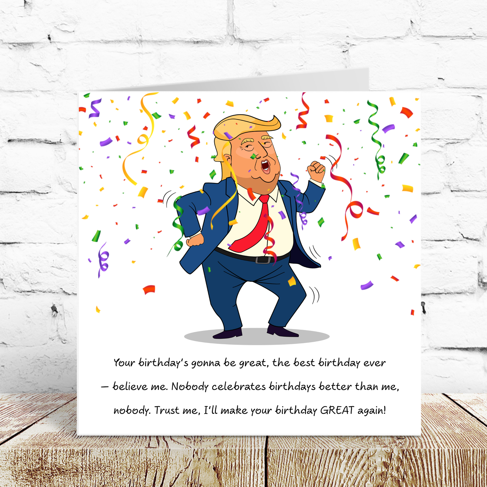 Funny Donald Trump Birthday Card Make America Great Again Cheeky Humor