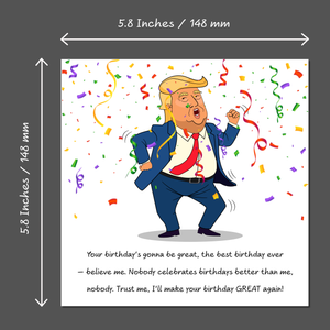 Funny Donald Trump Birthday Card Make America Great Again Cheeky Humor