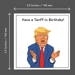 Funny Donald Trump Birthday Card Tariffs Make America Great Again Cheeky Humor