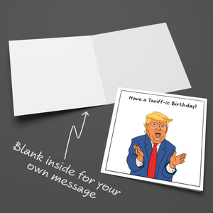 Funny Donald Trump Birthday Card Tariffs Make America Great Again Cheeky Humor
