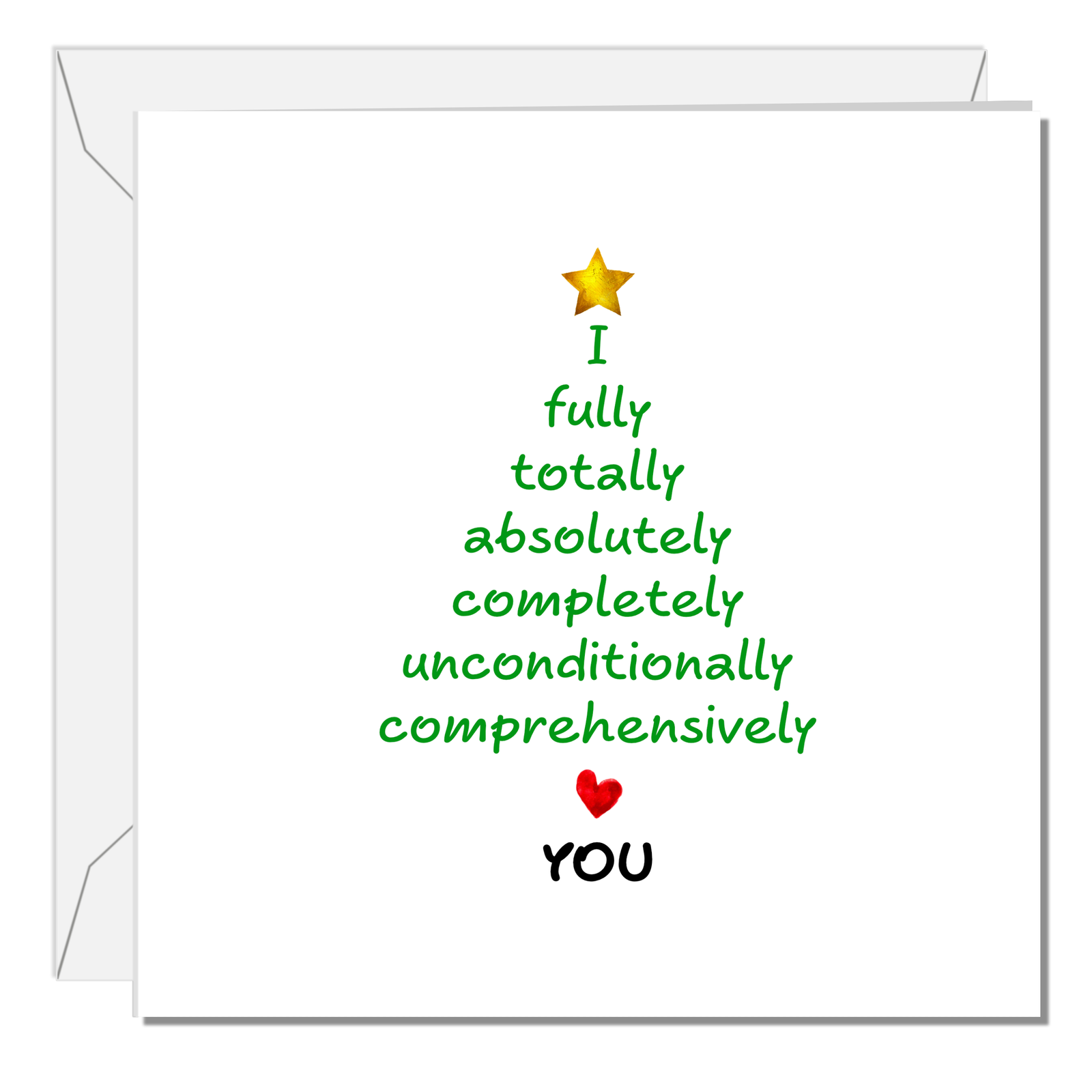 Romantic Christmas Card Love Christmas Girlfriend boyfriend wife husband lover Married Love You Special