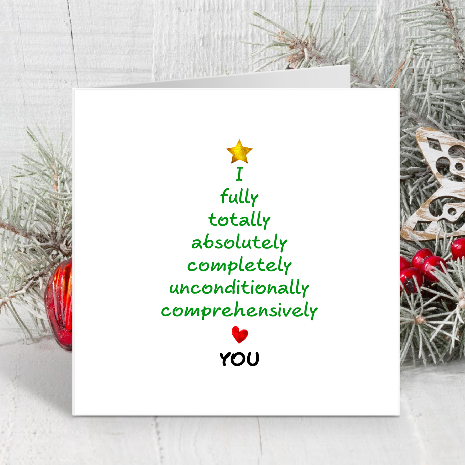 Romantic Christmas Card Love Christmas Girlfriend boyfriend wife husband lover Married Love You Special