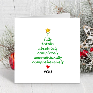 Romantic Christmas Card Love Christmas Girlfriend boyfriend wife husband lover Married Love You Special