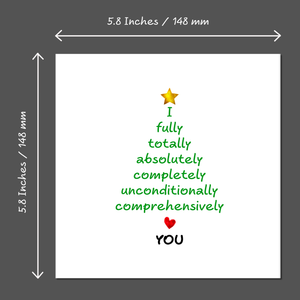 Romantic Christmas Card Love Christmas Girlfriend boyfriend wife husband lover Married Love You Special