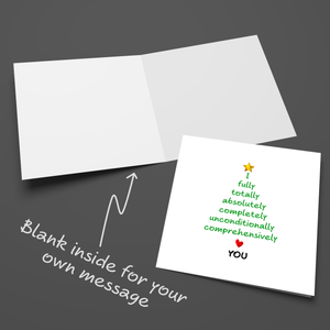 Romantic Christmas Card Love Christmas Girlfriend boyfriend wife husband lover Married Love You Special