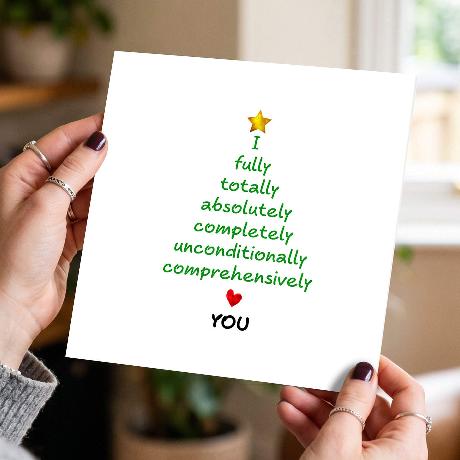 Romantic Christmas Card Love Christmas Girlfriend boyfriend wife husband lover Married Love You Special
