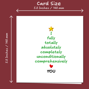 Romantic Christmas Card Love Christmas Girlfriend boyfriend wife husband lover Married Love You Special