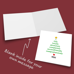 Romantic Christmas Card Love Christmas Girlfriend boyfriend wife husband lover Married Love You Special