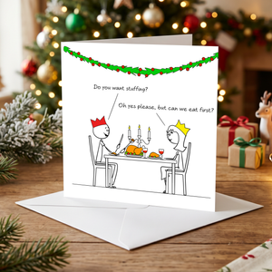 Naughty Christmas Card for Boyfriend Husband Partner - Funny Sexy Cheeky Rude - Adult Humour