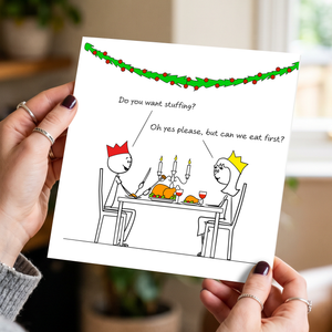 Naughty Christmas Card for Boyfriend Husband Partner - Funny Sexy Cheeky Rude - Adult Humour