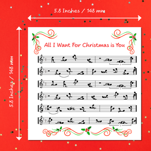Funny Naughty Christmas Card Cheeky Rude Boyfriend Girlfriend Husband Wife Humor Song Lyrics All I Want Christmas