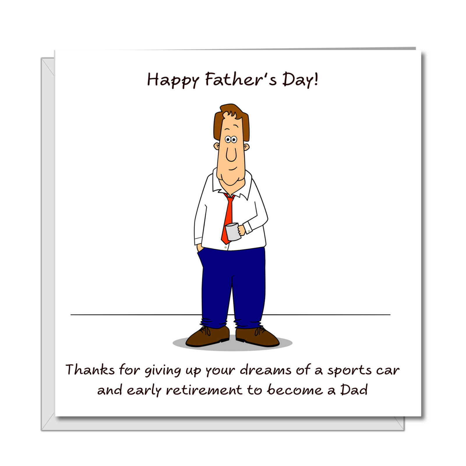 Funny Fathers Day Card - Amusing Humour - Best Dad dreams