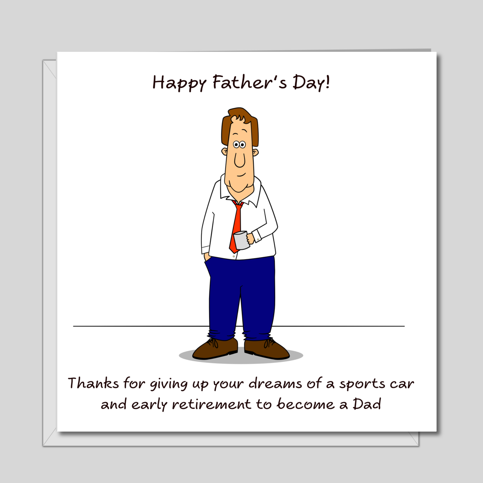 Funny Fathers Day Card - Amusing Humour - Best Dad dreams