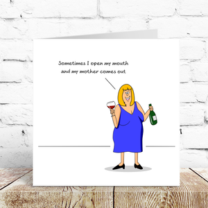 Funny Birthday Card Mothers Day Card 30th 40th 50th 60th humorous humour Swizzoo