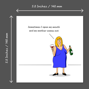 Funny Birthday Card Mothers Day Card 30th 40th 50th 60th humorous humour Swizzoo