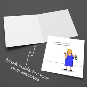 Funny Birthday Card Mothers Day Card 30th 40th 50th 60th humorous humour Swizzoo