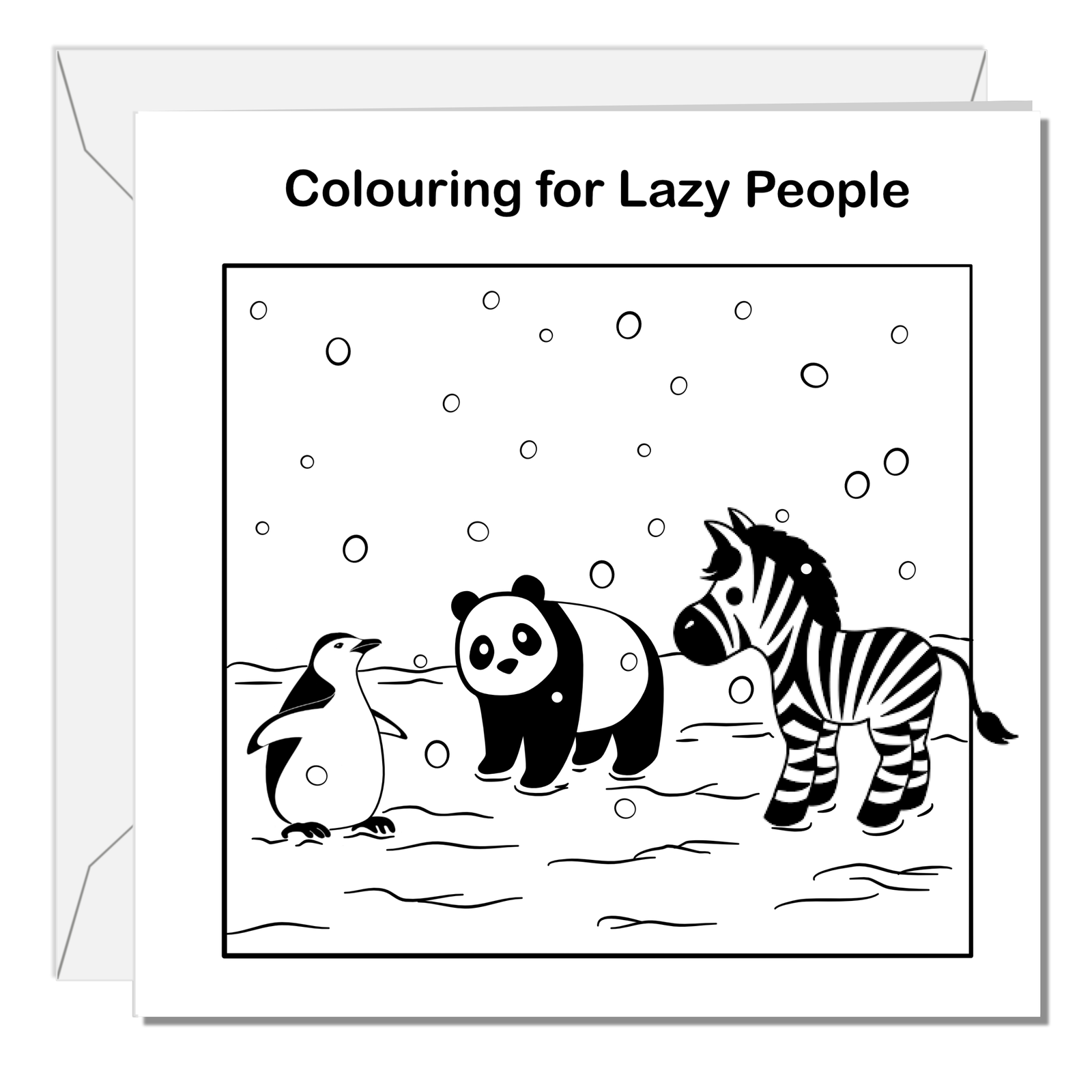 Funny Birthday Card for Mum, Wife, Dad, Friend or Anyone who Enjoys Colouring Cute Humorous Fun Colouring Book