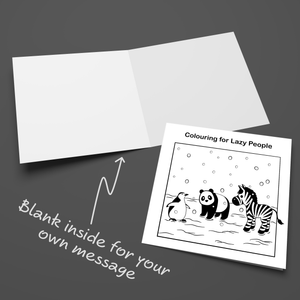 Funny Birthday Card for Mum, Wife, Dad, Friend or Anyone who Enjoys Colouring Cute Humorous Fun Colouring Book