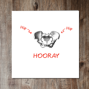 New Hip Replacement Surgery Card Get Well Soon Card, Recover Operation, Recovery, Congratulations -  Funny, humorous, fun -