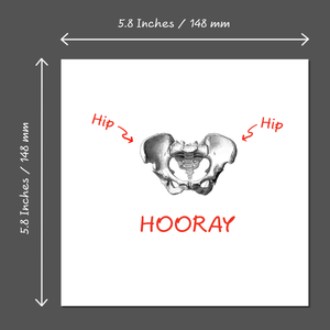 New Hip Replacement Surgery Card Get Well Soon Card, Recover Operation, Recovery, Congratulations -  Funny, humorous, fun -