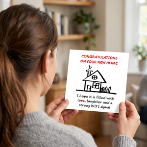 New Home Congratulations Card - Moving House Housewarming - Friends Family Son Daughter