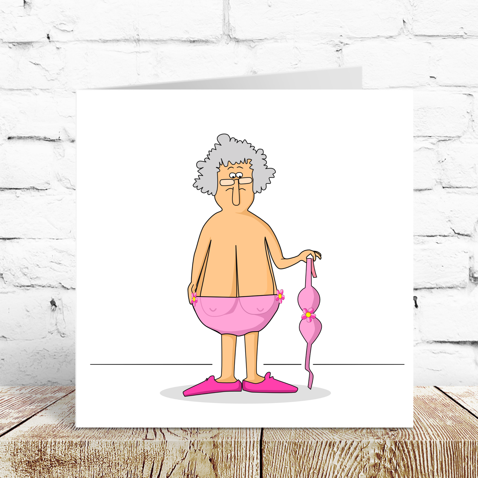 Funny Birthday card 40th 50th 60th Birthday for Wife Mum Grandmother - Old aged age - Funny rude humorous cheeky - saggy boobs breasts