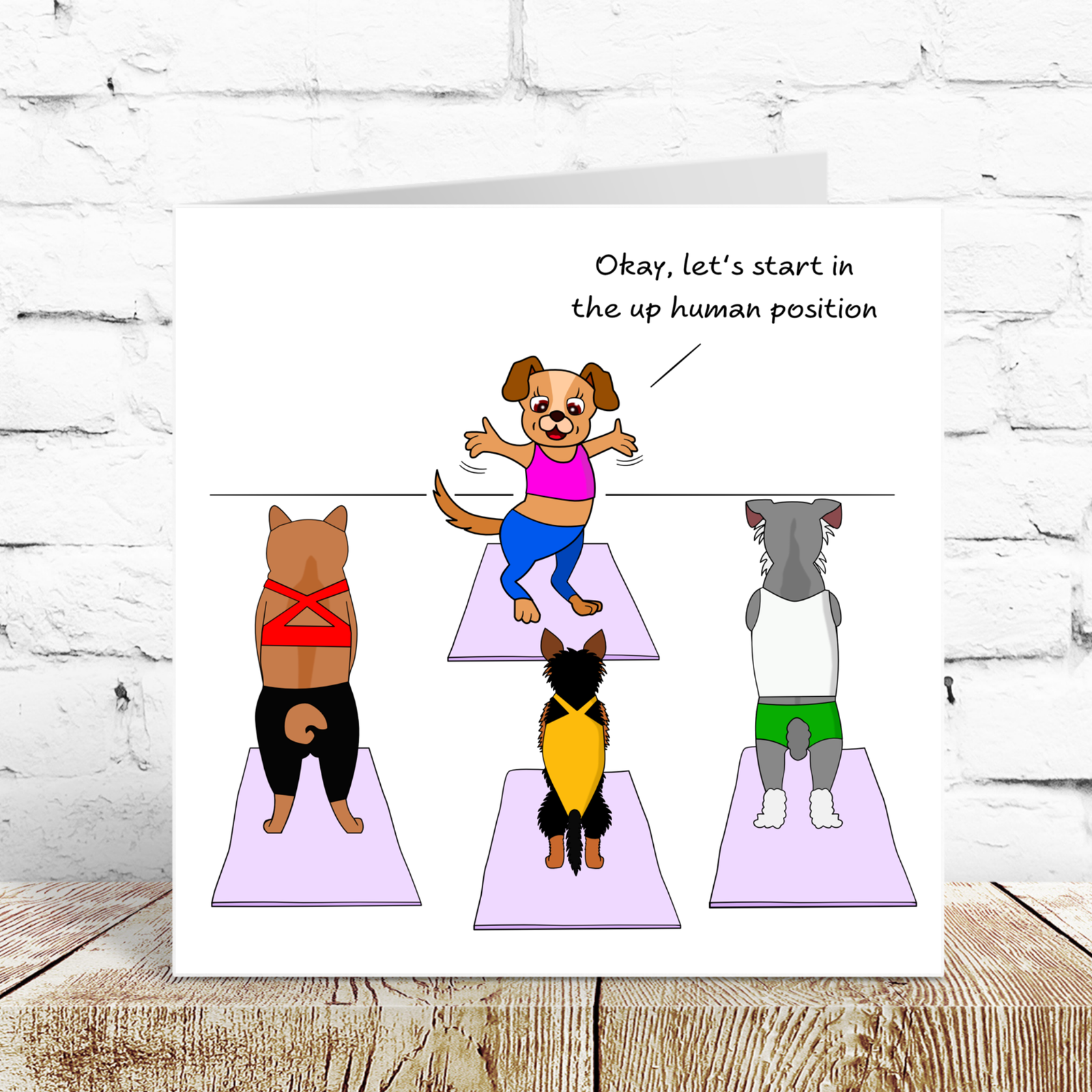 Funny Pilates Birthday Card - Pilates Yoga Mindfulness - Mum Mom Girlfriend or Girl Friend - Any occasion card. Funny, humorous and amusing