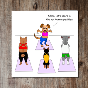 Funny Pilates Birthday Card - Pilates Yoga Mindfulness - Mum Mom Girlfriend or Girl Friend - Any occasion card. Funny, humorous and amusing