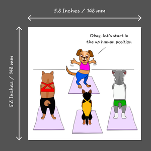 Funny Pilates Birthday Card - Pilates Yoga Mindfulness - Mum Mom Girlfriend or Girl Friend - Any occasion card. Funny, humorous and amusing