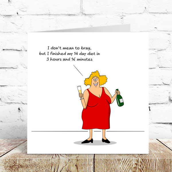 Funny Birthday card for Girl Friend Wife Mum - 40th 50th 60th Birthday -  Swizzoo