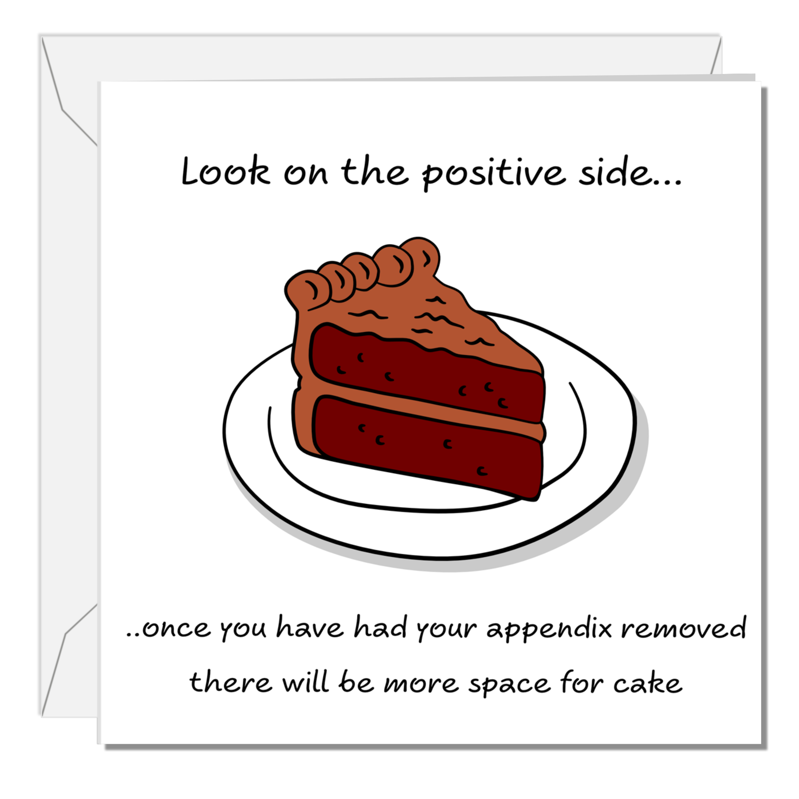 Funny Appendix Surgery Card - Appendectomy Get Well Soon Card, Operation Recovery, - humorous, fun Recover