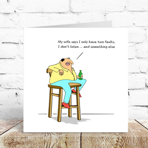 Funny Birthday Card for Husband Dad brother son male friend cheeky rude humour 40 50 60