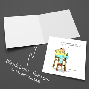 Funny Birthday Card for Husband Dad brother son male friend cheeky rude humour 40 50 60
