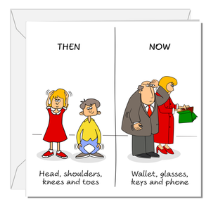 Funny Birthday card 40th 50th 60th Birthday for Wife Husband Mum Dad Father Mother Grandmother Grandad - Old aged age - Funny, humorous and fun