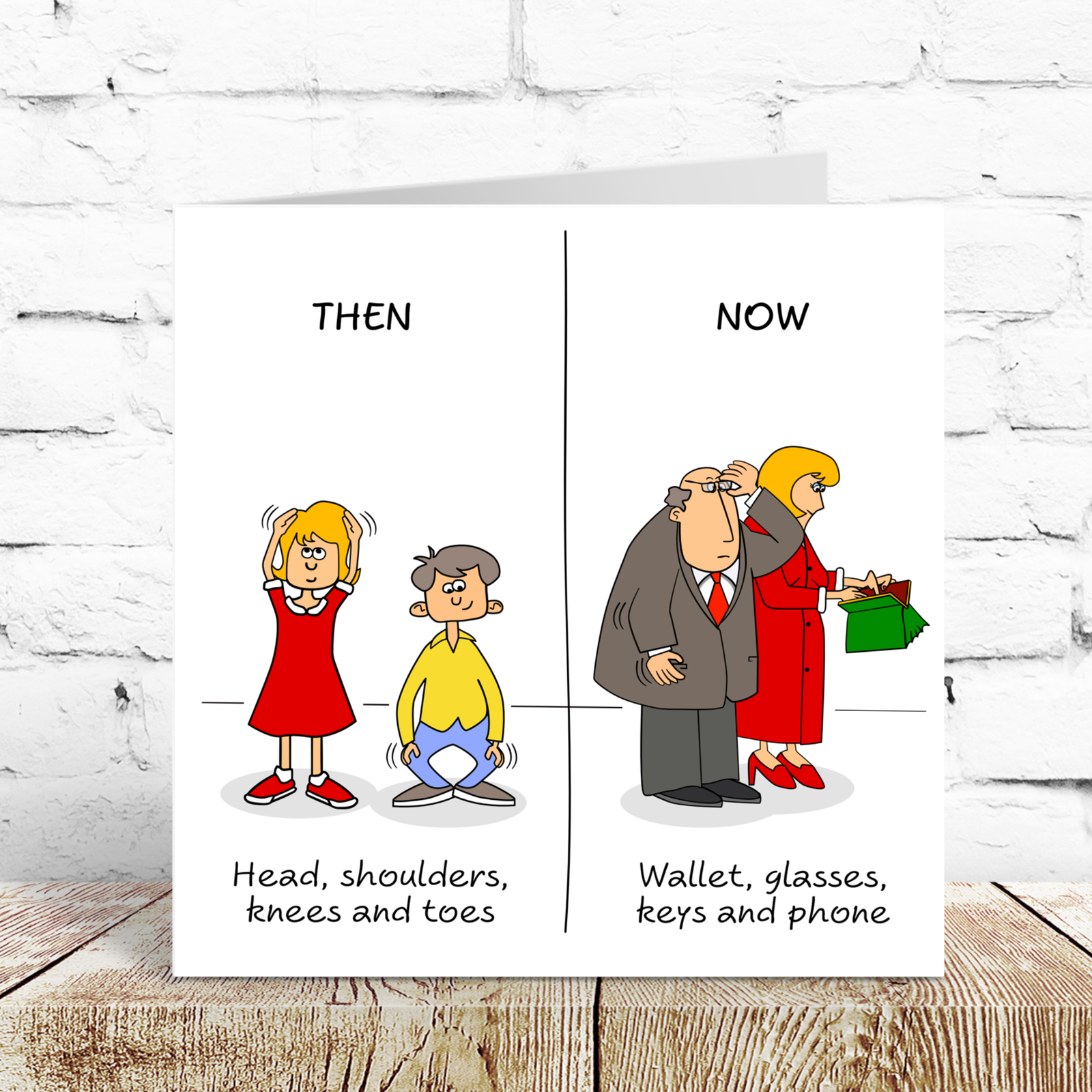 Funny Birthday card 40th 50th 60th Birthday for Wife Husband Mum Dad Father Mother Grandmother Grandad - Old aged age - Funny, humorous and fun