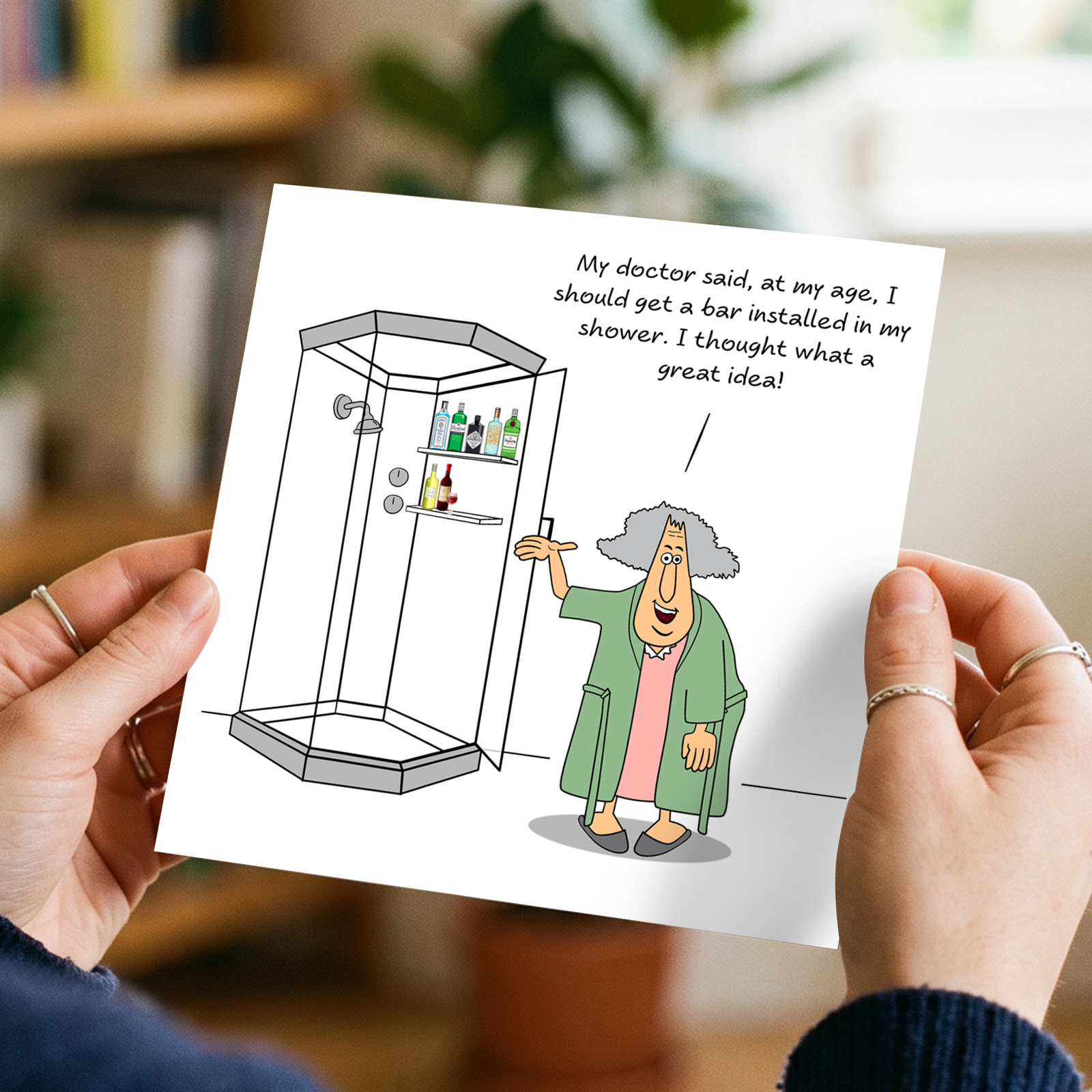 Funny Birthday card 50th 60th 70th Birthday for Wife Mum Grandmother Female Friend- Old aged age - Funny, humorous and fun