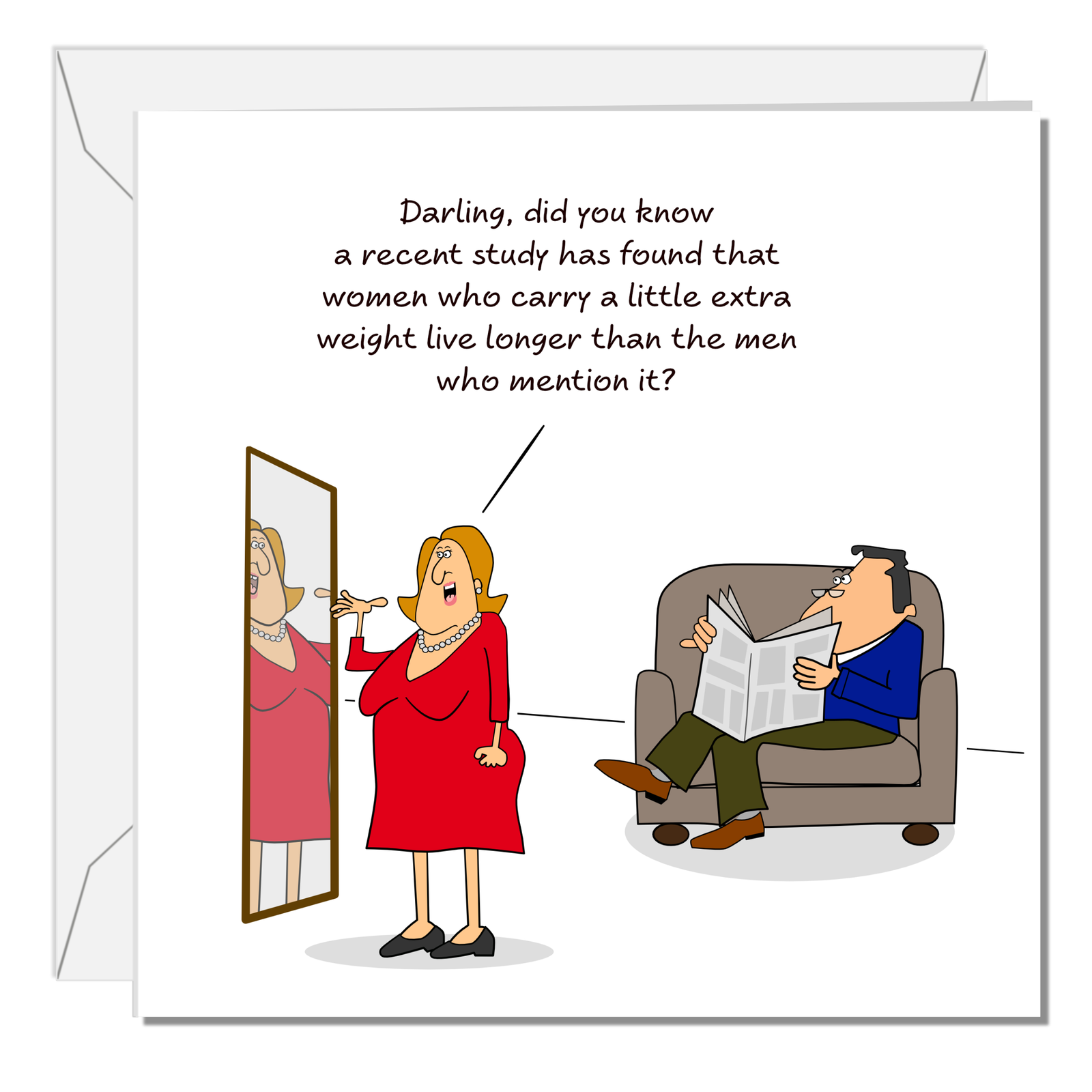 Funny Birthday Card for Wife Mother/Mum Dad/Father Friend - Funny, humorous and fun