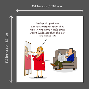 Funny Birthday Card for Wife Mother/Mum Dad/Father Friend - Funny, humorous and fun