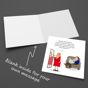 Funny Birthday Card for Wife Mother/Mum Dad/Father Friend - Funny, humorous and fun