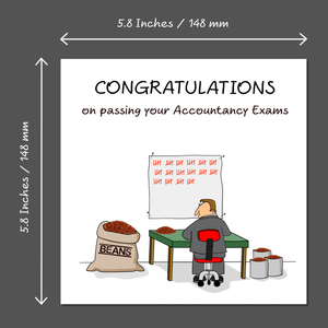 Congratulations on Passing your Accountancy Exams Card - exams accountant
