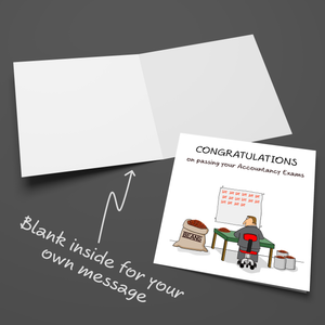 Congratulations on Passing your Accountancy Exams Card - exams accountant
